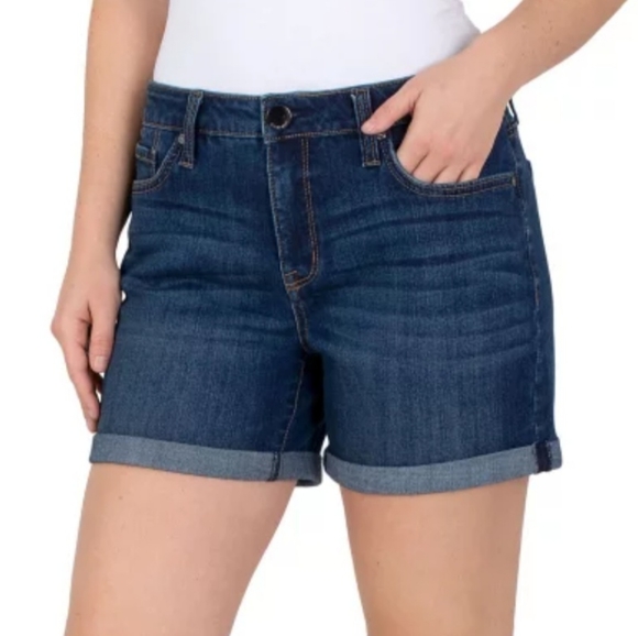 Seven7 Weekend Short Rolled Cuff 5" Inseam Denim Short W-516 - Picture 2 of 5